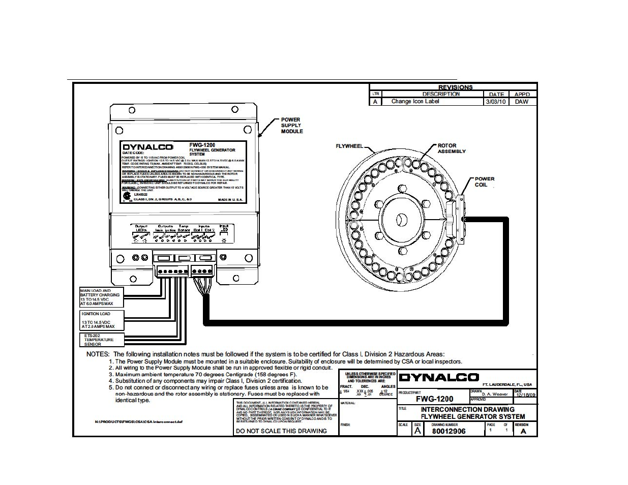 Dynalco DYNA-GEN Flywheel Generator System User Manual | Page 7 / 8