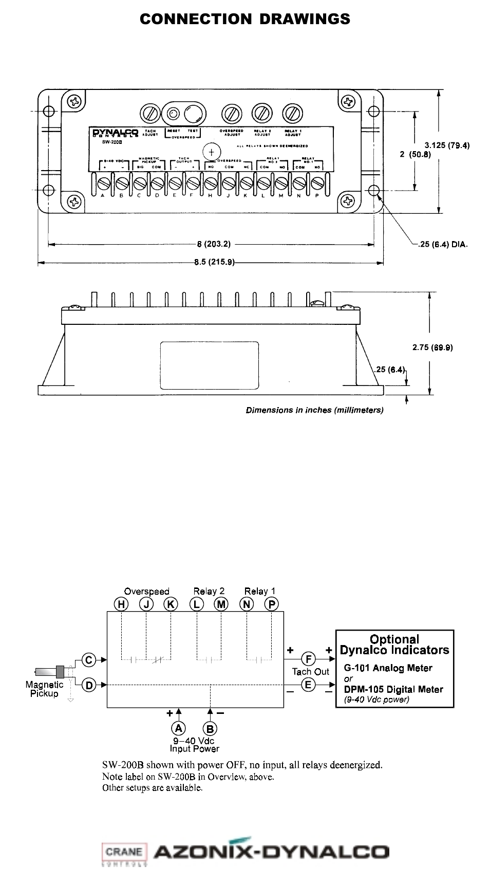 Dynalco SW-200B Speed Switch User Manual | Page 2 / 2