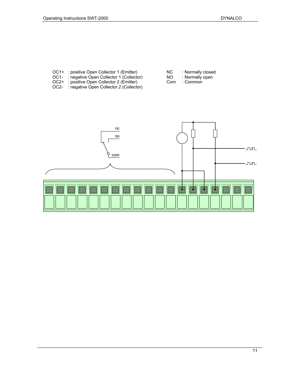 3 terminal b | Dynalco SWT-2000 Speed Switch/Speed Transmitter User Manual | Page 15 / 35