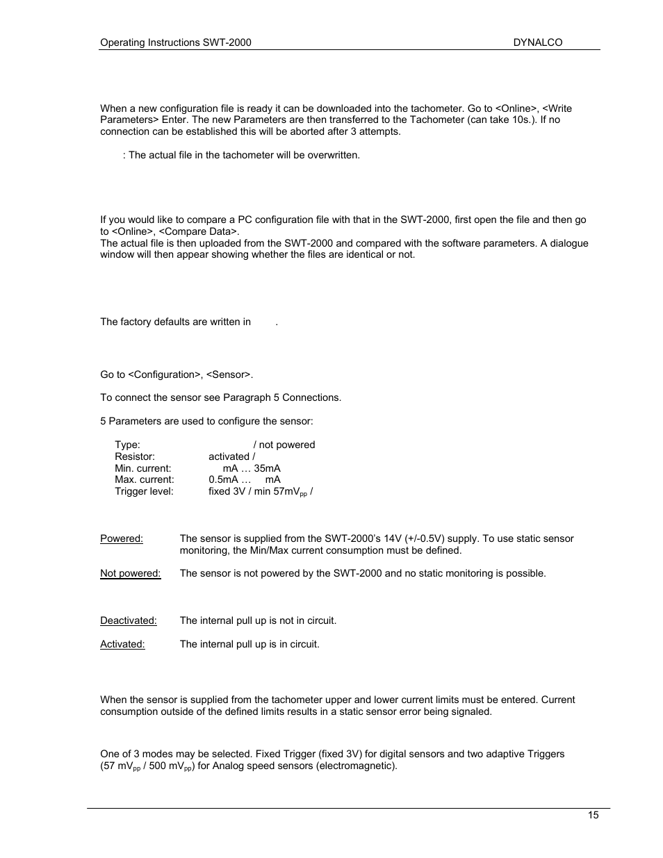 7 configuring | Dynalco SWT-2000 Speed Switch/Speed Transmitter User Manual | Page 19 / 35