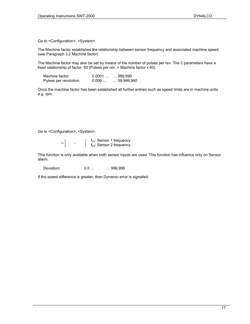 Dynalco SWT-2000 Speed Switch/Speed Transmitter User Manual | Page 21 / 35