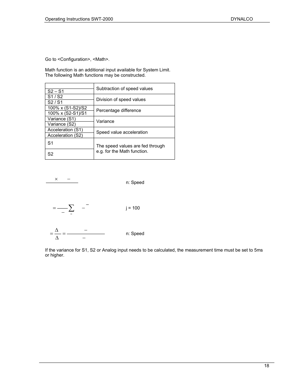 Dynalco SWT-2000 Speed Switch/Speed Transmitter User Manual | Page 22 / 35