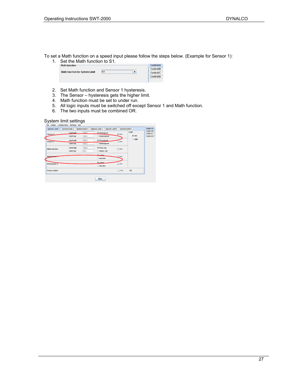 Dynalco SWT-2000 Speed Switch/Speed Transmitter User Manual | Page 31 / 35