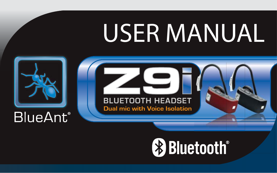 BlueAnt Z9i Bluetooth Headset User Manual | 68 pages