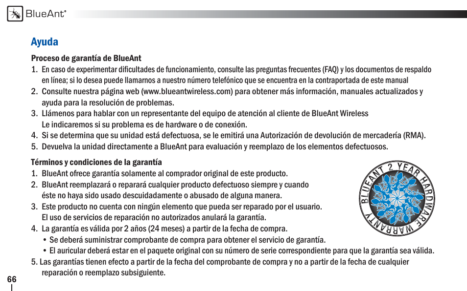 BlueAnt Z9i Bluetooth Headset User Manual | Page 66 / 68