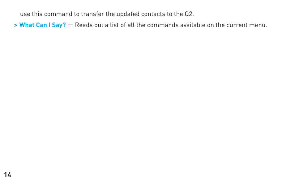 BlueAnt Q2 User Manual | Page 14 / 36