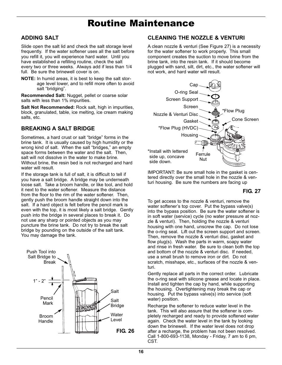 Routine maintenance | EcoPure EP7140 User Manual | Page 16 / 27