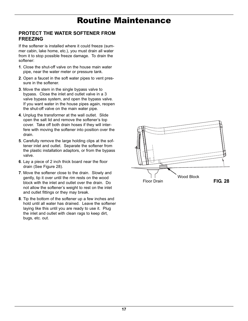 Routine maintenance | EcoPure EP7140 User Manual | Page 17 / 27