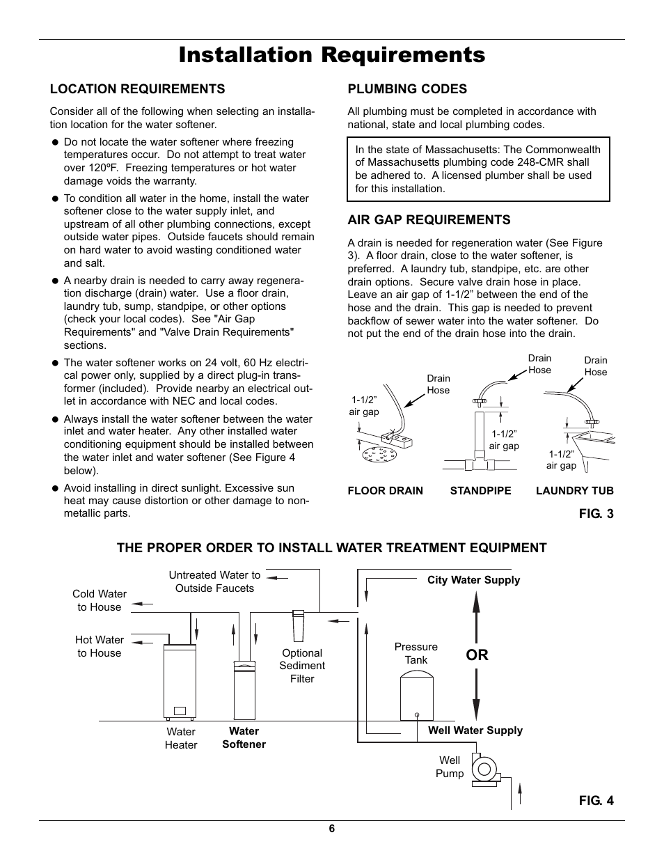 Installation requirements | EcoPure EP7140 User Manual | Page 6 / 27