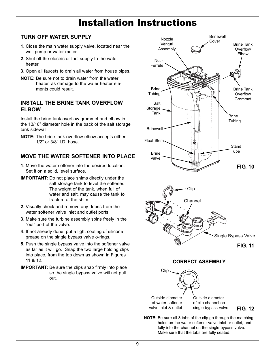Installation instructions | EcoPure EP7140 User Manual | Page 9 / 27