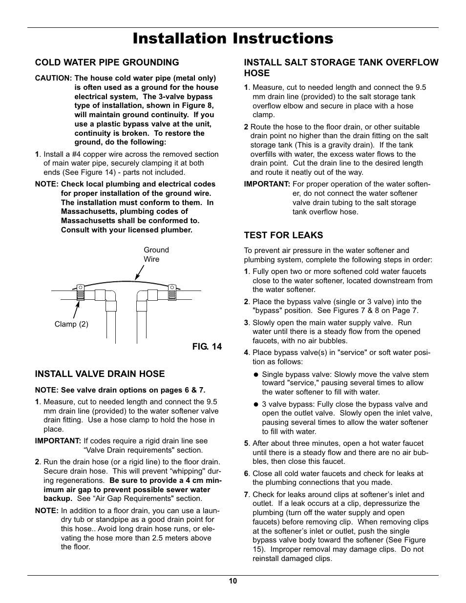 Installation instructions | EcoPure EP40 User Manual | Page 10 / 27