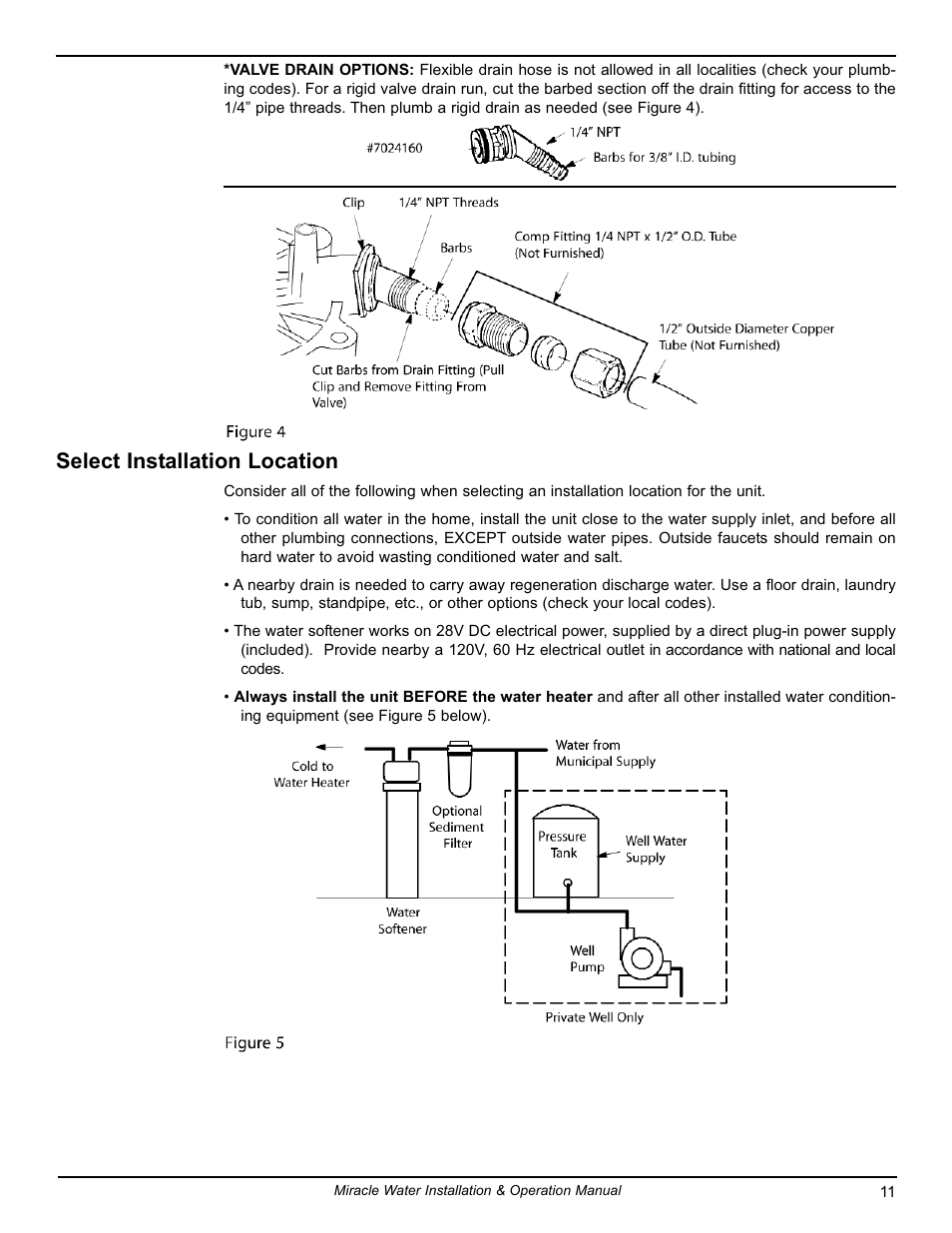Select installation location | EcoPure MW_MW30_7339971B User Manual | Page 11 / 33