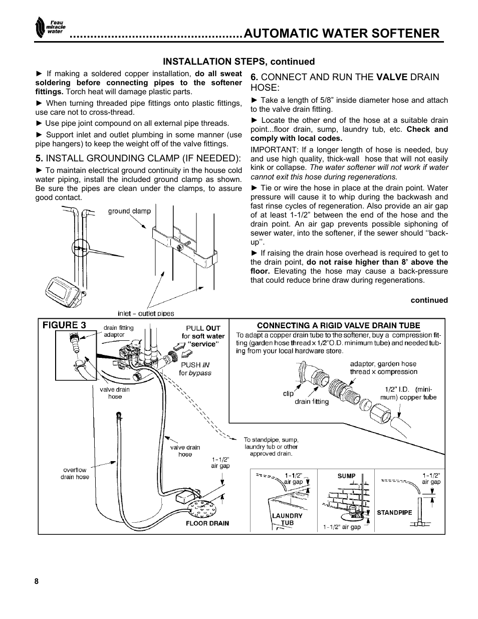 Automatic water softener | EcoPure MW_MW40_450216 User Manual | Page 8 / 31