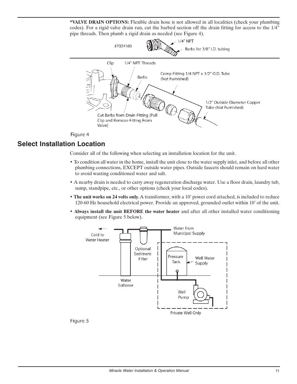 Select installation location | EcoPure MW_MW30_450224 User Manual | Page 11 / 30