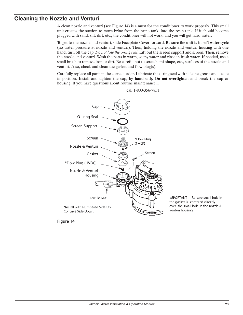 Cleaning the nozzle and venturi | EcoPure MW_MW30_450224 User Manual | Page 23 / 30