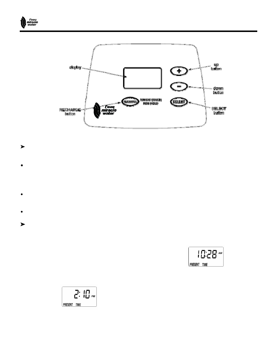 Automatic water softener, Mw-25, Programming the electronic demand timer | EcoPure MW_MW25_450215A User Manual | Page 10 / 28