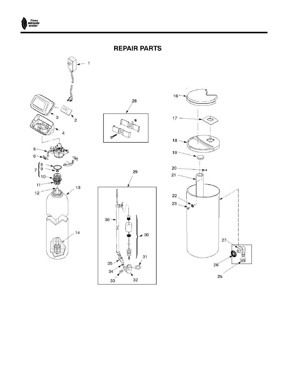 Automatic water softener | EcoPure MW_MW25_450215 User Manual | Page 24 / 28