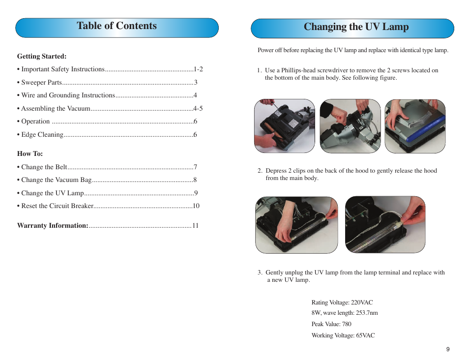 EdenPURE Bio SpeedCLEAN User Manual | Page 4 / 8