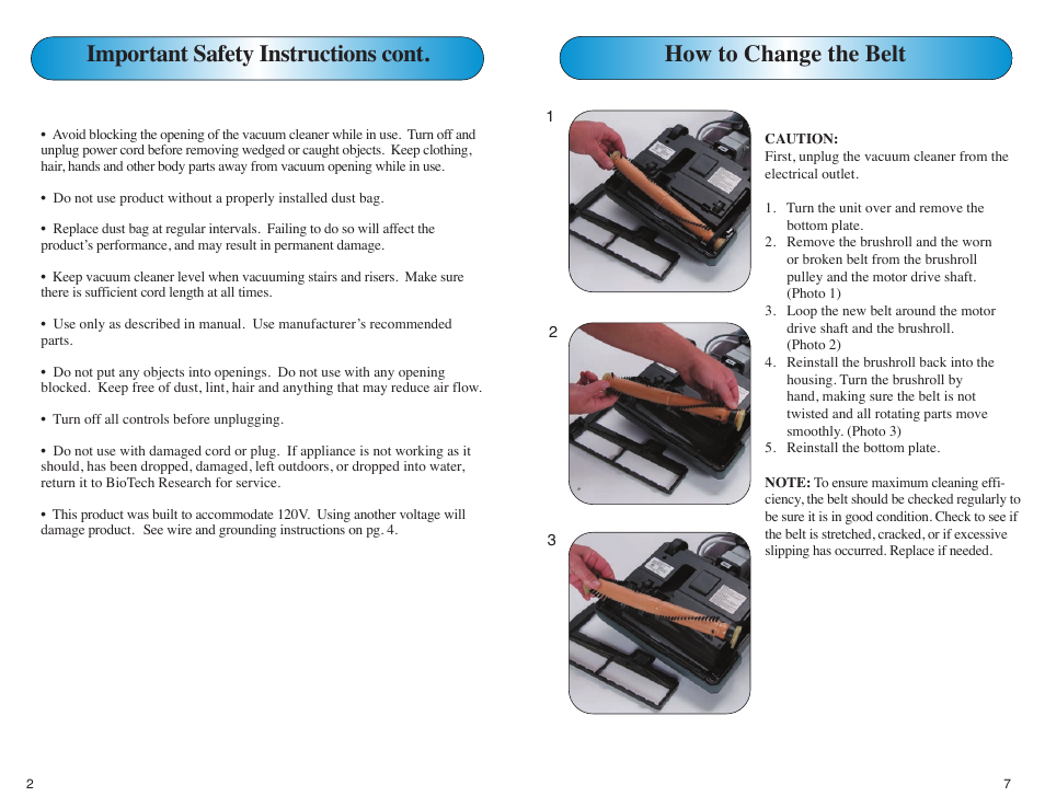EdenPURE Bio SpeedCLEAN User Manual | Page 6 / 8