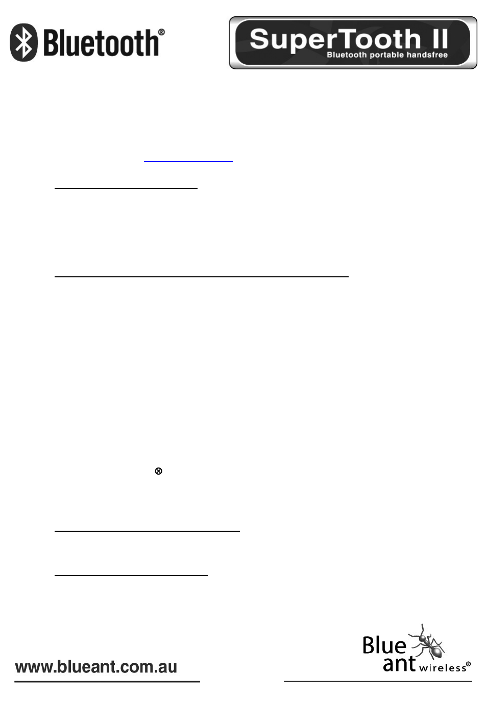 Blackberry 7100v / 7100g / 7290 / 7250 | BlueAnt Bluetooth SUPERTOOTH II User Manual | Page 16 / 70