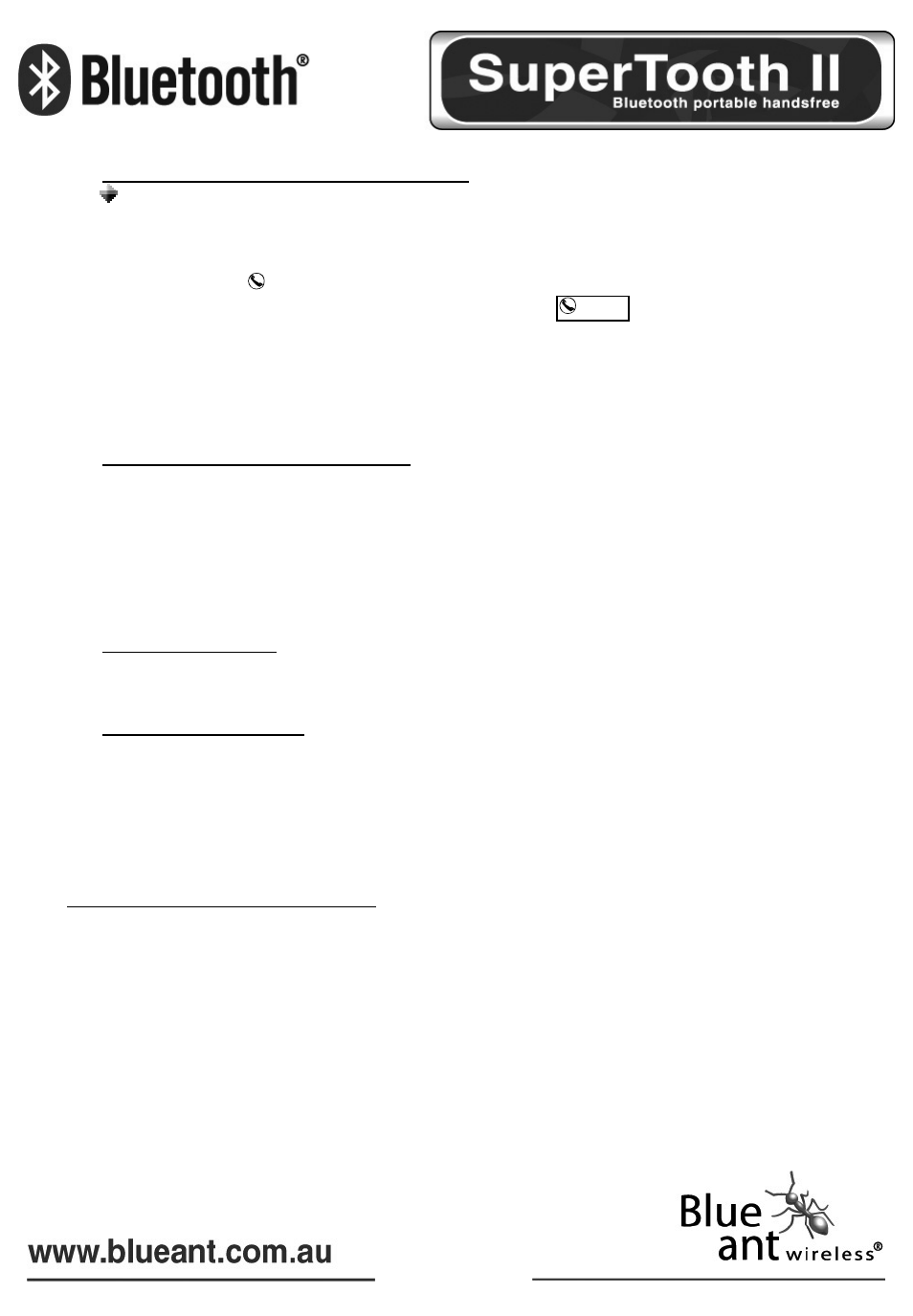 BlueAnt Bluetooth SUPERTOOTH II User Manual | Page 19 / 70