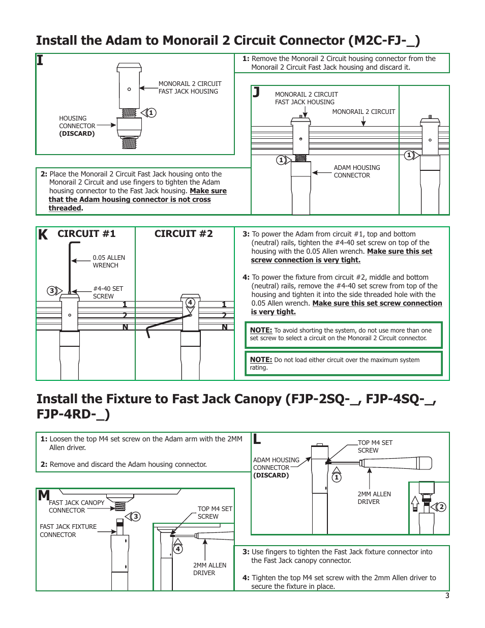 Edge Lighting Adam Pro Aim MR16 User Manual | Page 3 / 4