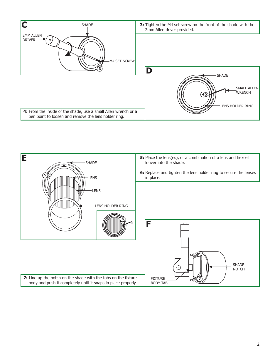 Edge Lighting Phi Pro Aim MR16 User Manual | Page 2 / 4