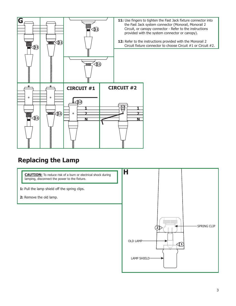 Replacing the lamp | Edge Lighting Alps User Manual | Page 3 / 4