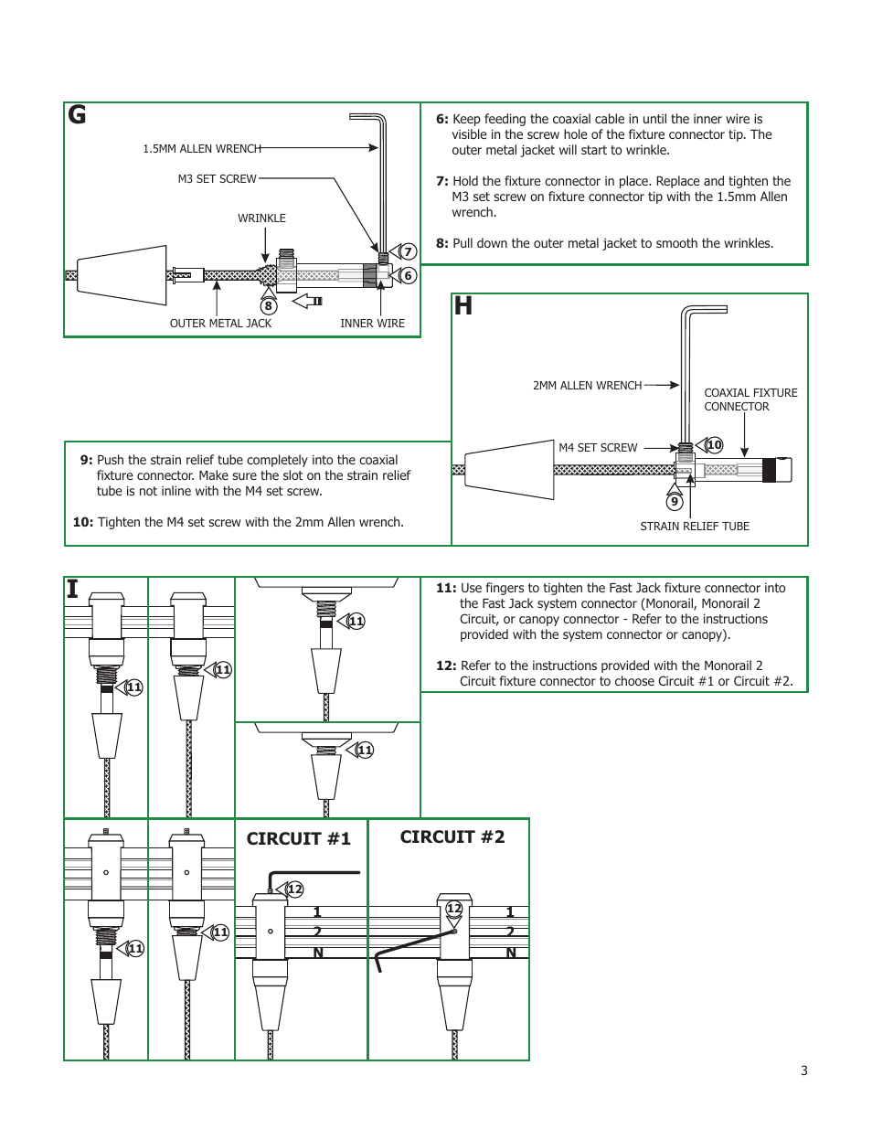 Circuit #1 circuit #2 | Edge Lighting Crossroads User Manual | Page 3 / 3