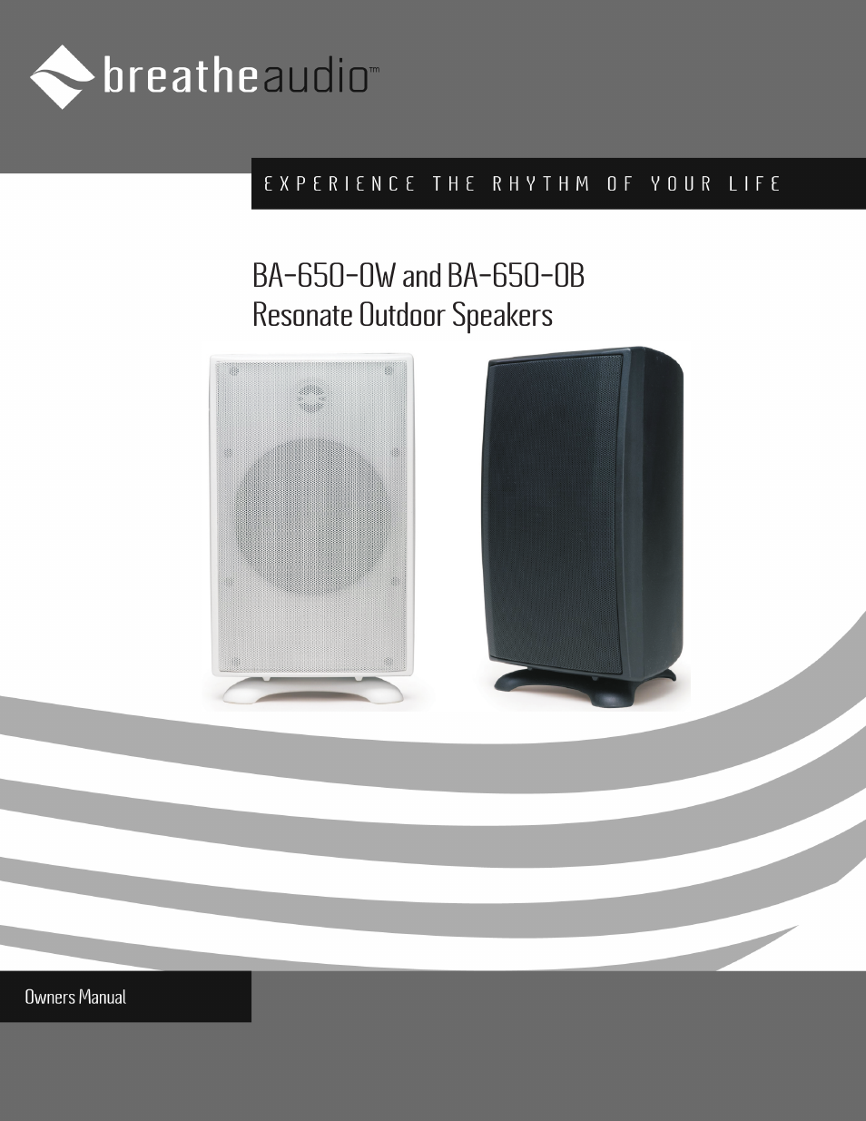 BreatheAudio Resonate Outdoor Speakers BA-650-OB User Manual | 5 pages