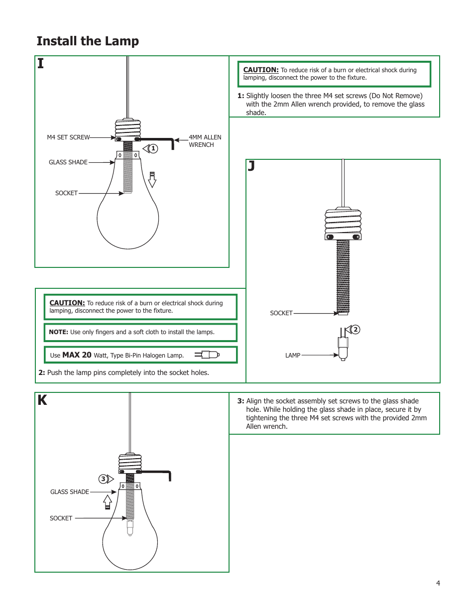 Install the lamp | Edge Lighting Outlaw User Manual | Page 4 / 4