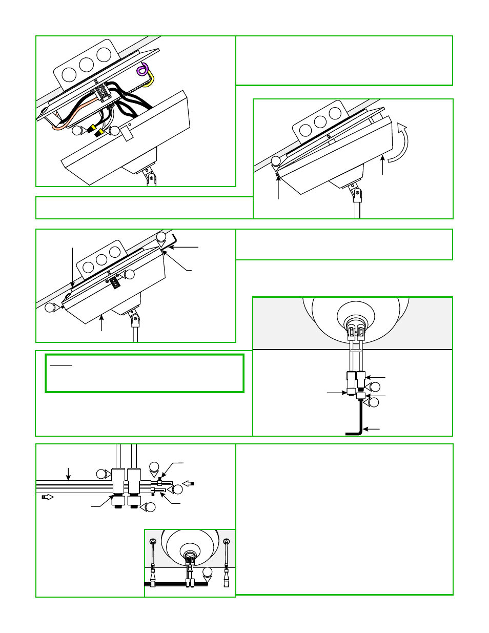 Install the monorail to the transformer | Edge Lighting Sloped Ceiling Surface Mount Magnetic Transformers User Manual | Page 3 / 5