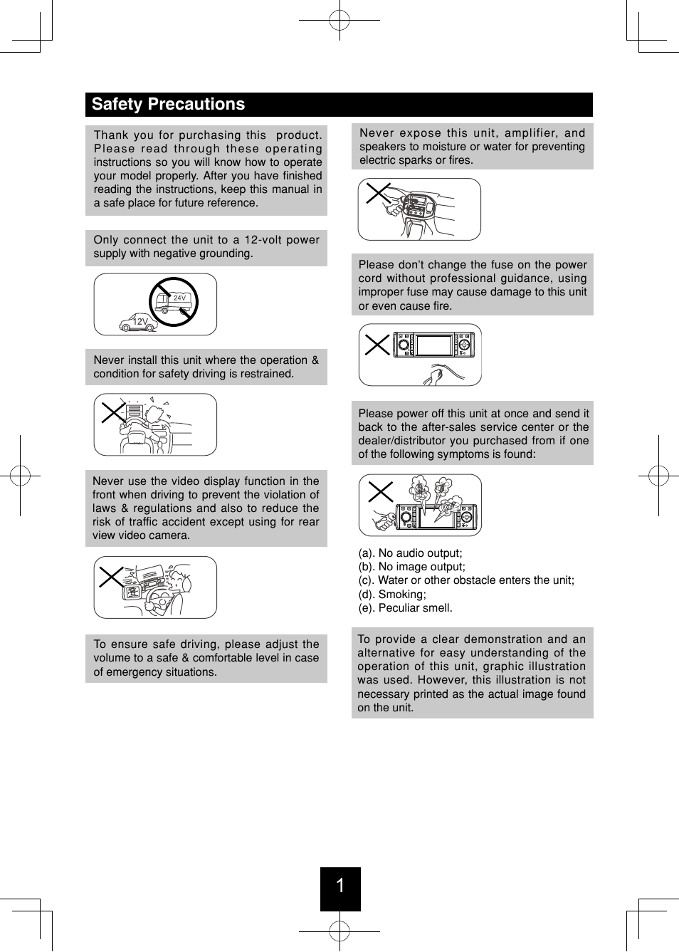 Safety precautions | Bravo View IND-5000BT User Manual | Page 2 / 30