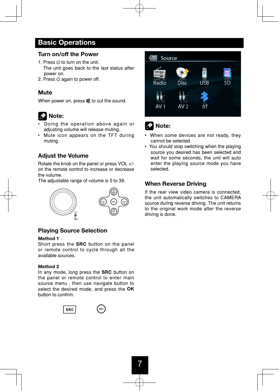 Basic operations | Bravo View IND-5000BT User Manual | Page 8 / 30