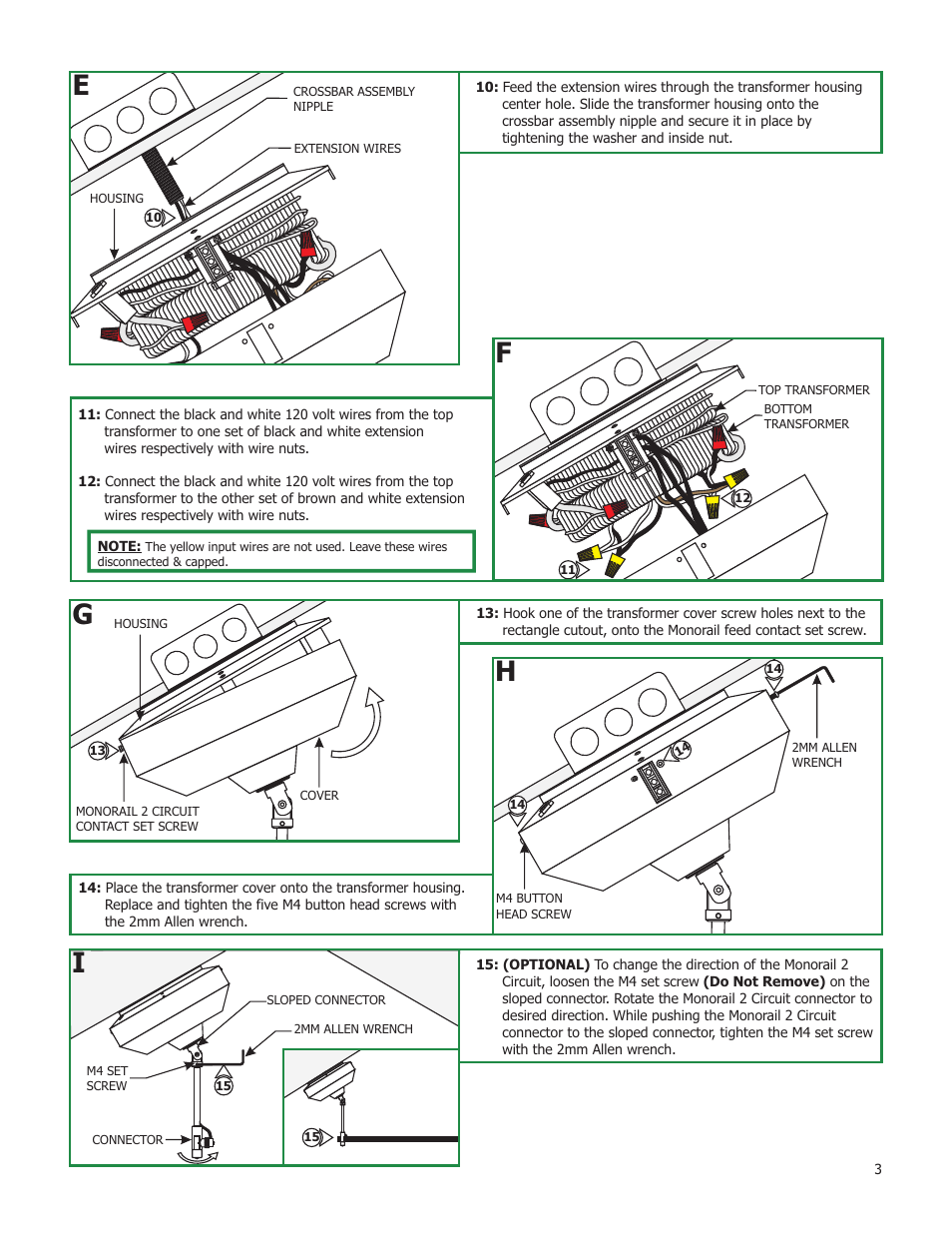 Edge Lighting 2-Circuit Sloped Ceiling Surface Mount Magnetic Transformers User Manual | Page 3 / 4