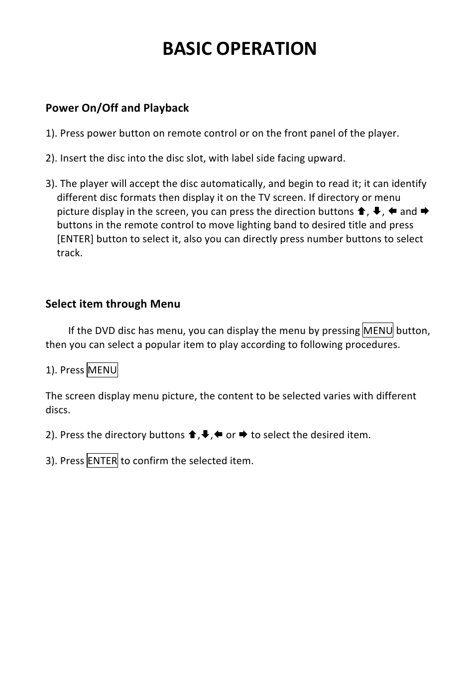 Basic operation | Bravo View SD-100U User Manual | Page 11 / 20