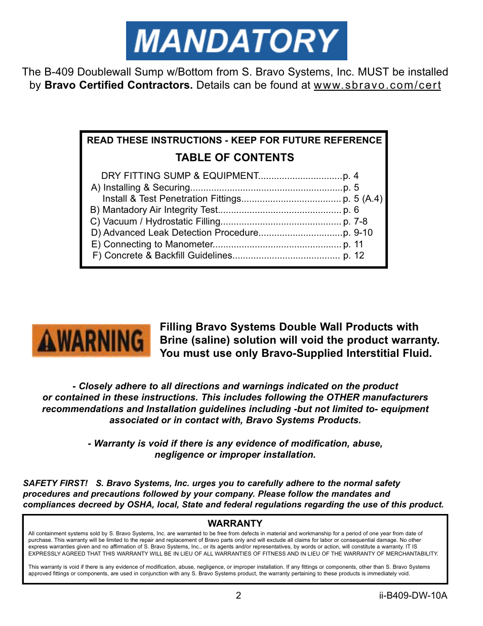 Bravo View B409 User Manual | Page 2 / 12