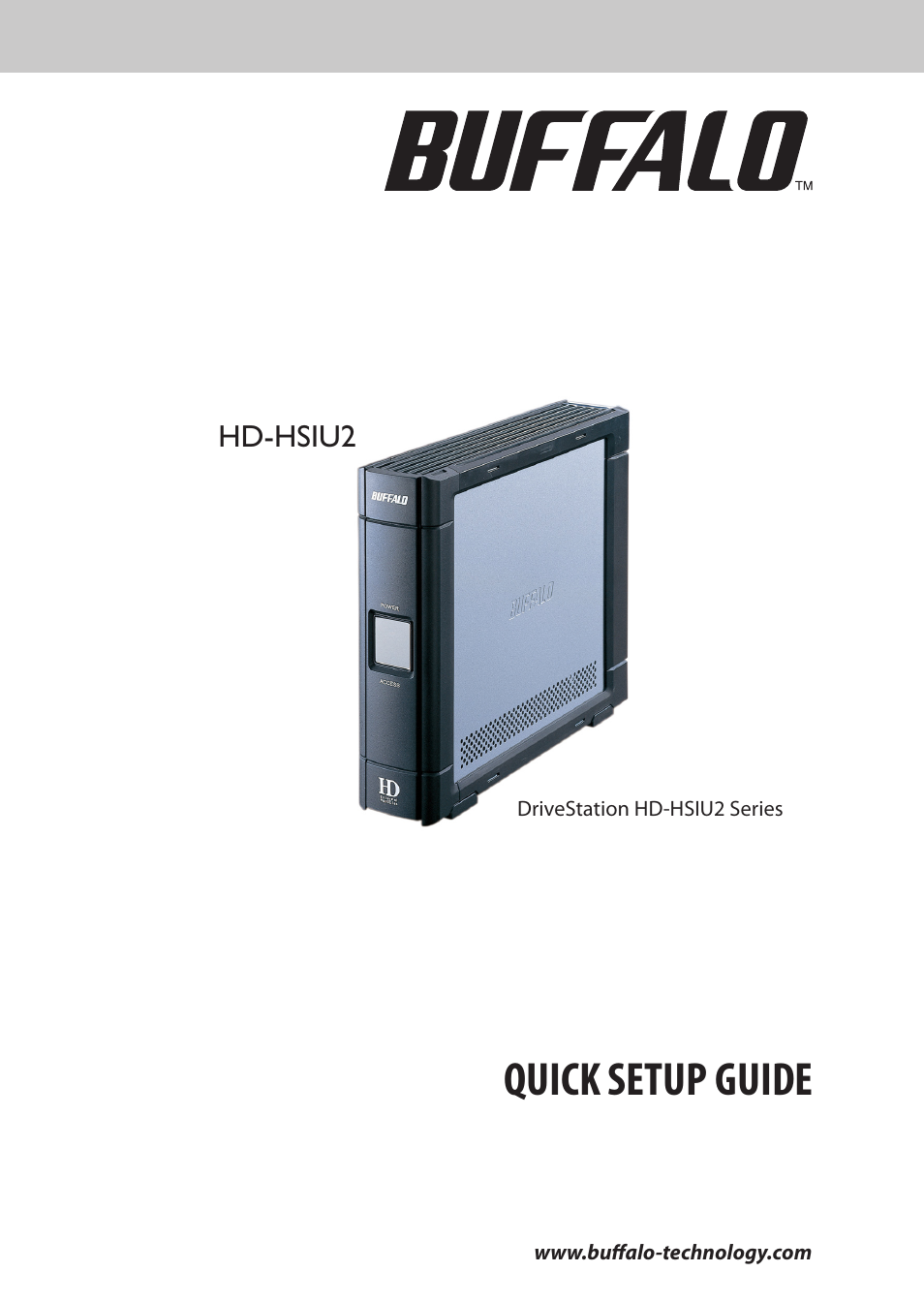 Buffalo Technology DriveStation HD-HSIU2 User Manual | 8 pages