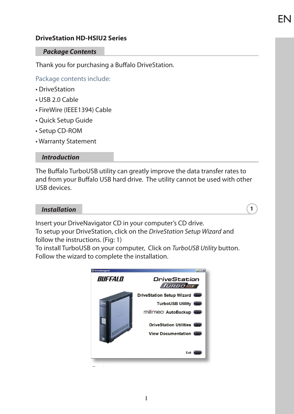 Buffalo Technology DriveStation HD-HSIU2 User Manual | Page 3 / 8