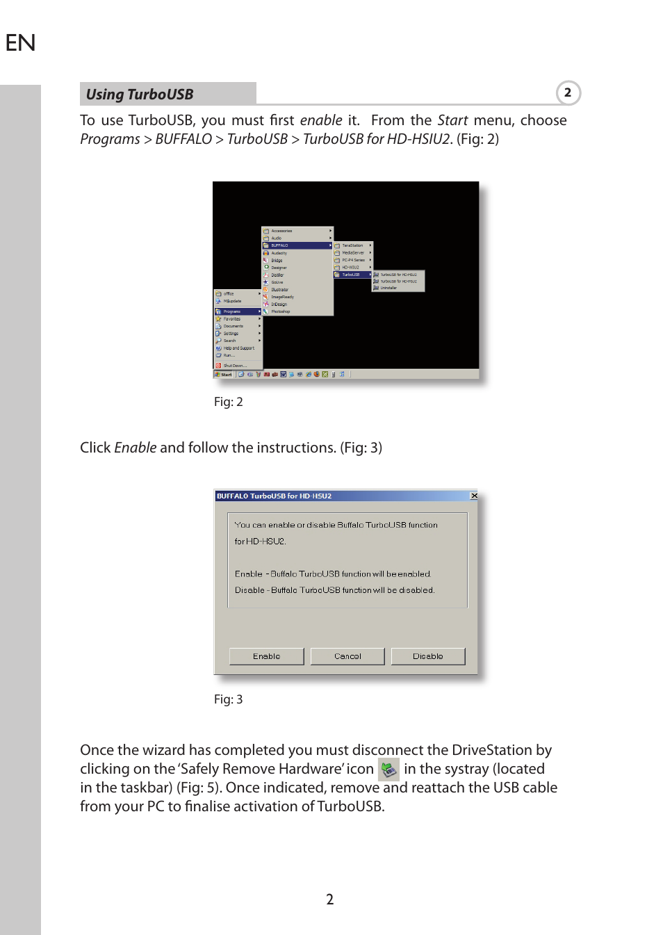 Buffalo Technology DriveStation HD-HSIU2 User Manual | Page 4 / 8