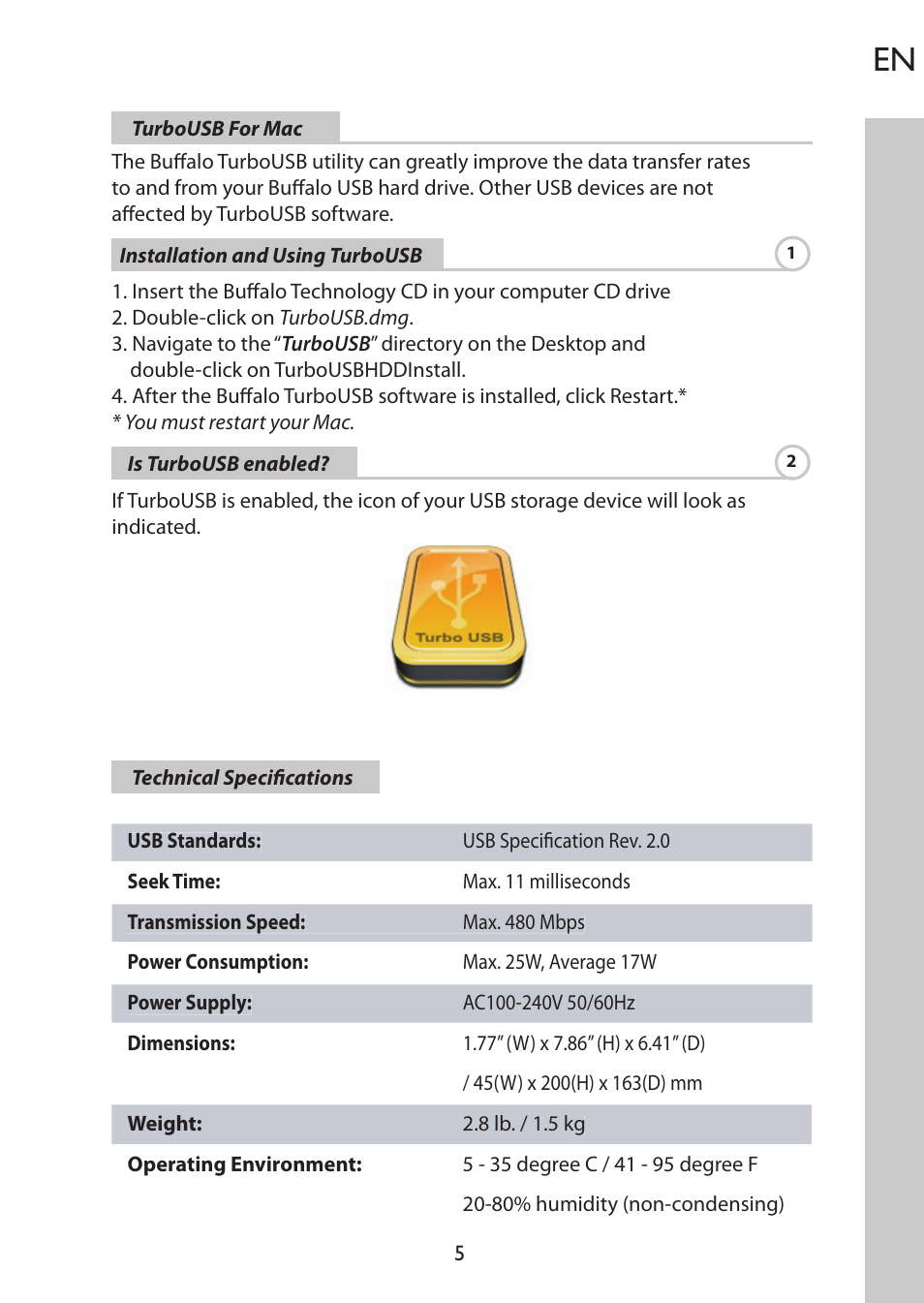 Buffalo Technology DriveStation HD-HSIU2 User Manual | Page 7 / 8
