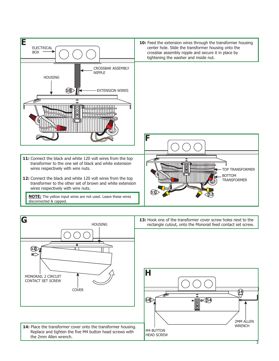 Edge Lighting 2x150W/12V Dual Feed Surface Mount Magnetic Transformer User Manual | Page 3 / 4