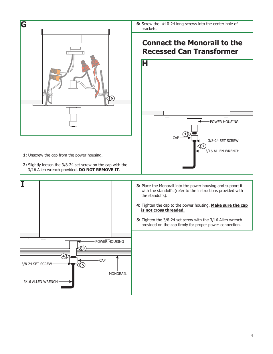 Edge Lighting 150W/12V Recessed Mount Electronic Transformer User Manual | Page 4 / 4