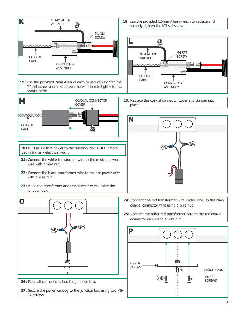 Kl m | Edge Lighting Cirrus Float End Feed User Manual | Page 3 / 4