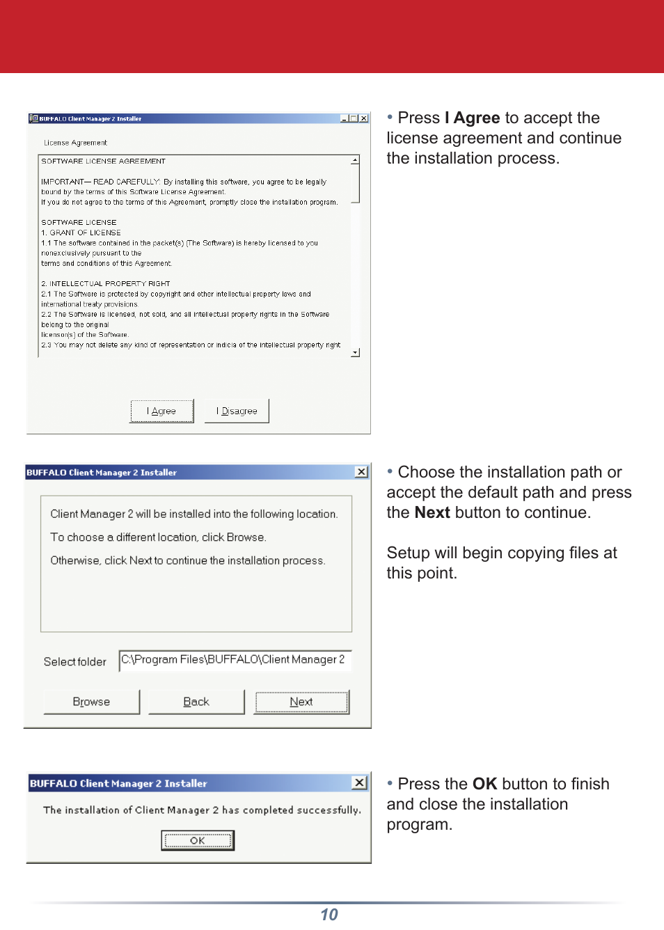 Buffalo Technology Buffalo AirStation WLI-CB-G54HP User Manual | Page 10 / 12