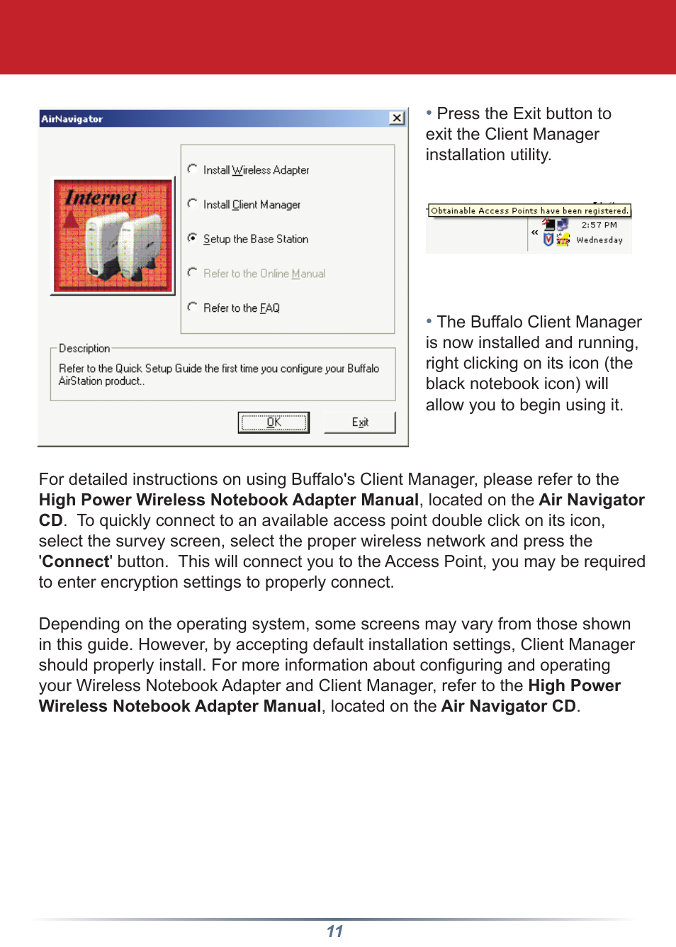 Buffalo Technology Buffalo AirStation WLI-CB-G54HP User Manual | Page 11 / 12