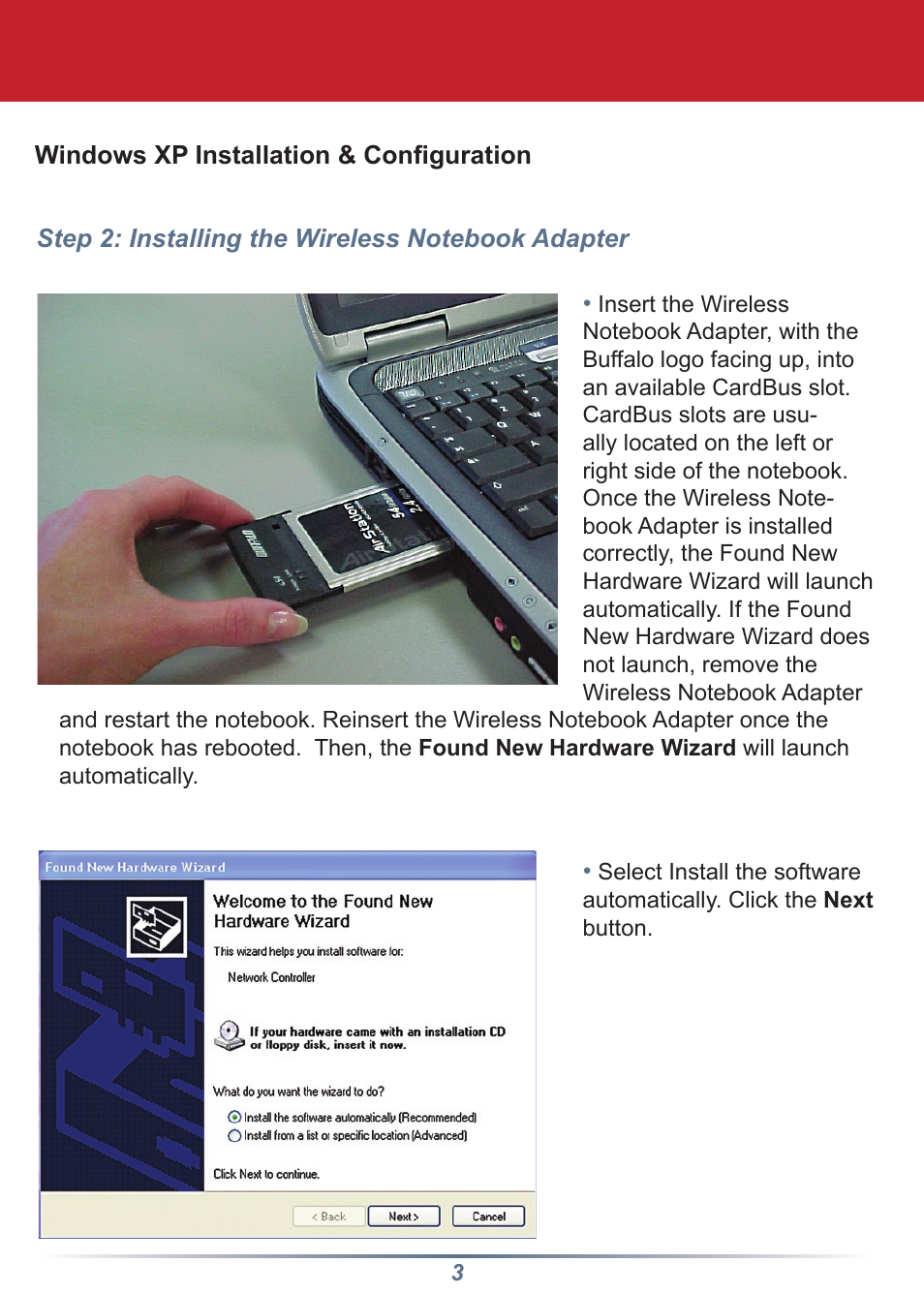 Buffalo Technology Buffalo AirStation WLI-CB-G54HP User Manual | Page 3 / 12