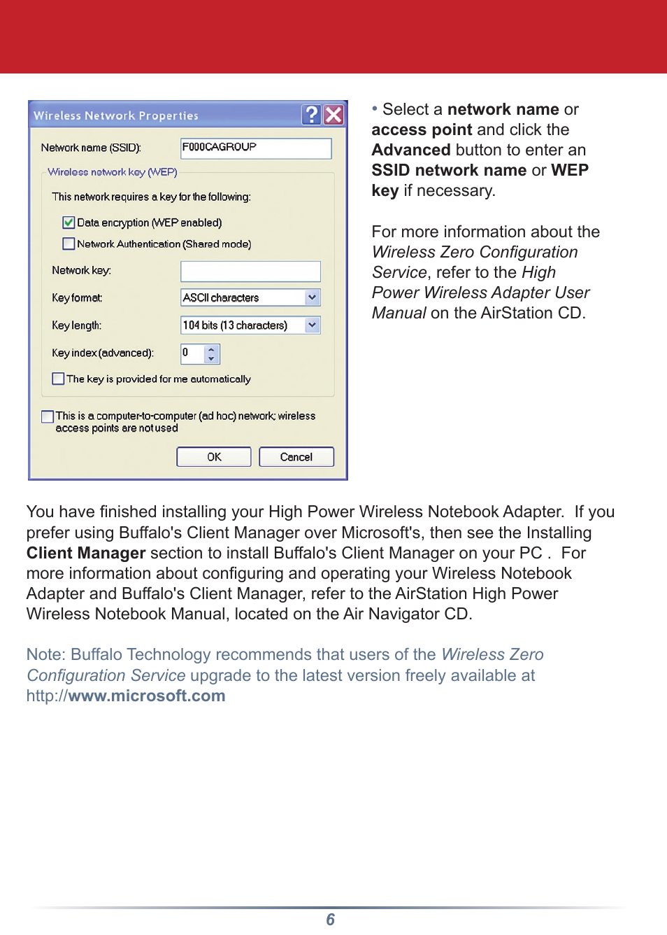 Buffalo Technology Buffalo AirStation WLI-CB-G54HP User Manual | Page 6 / 12