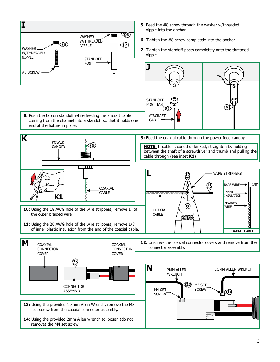Edge Lighting Cirrus Channel Suspension, Rectangular 1" Lens User Manual | Page 3 / 5