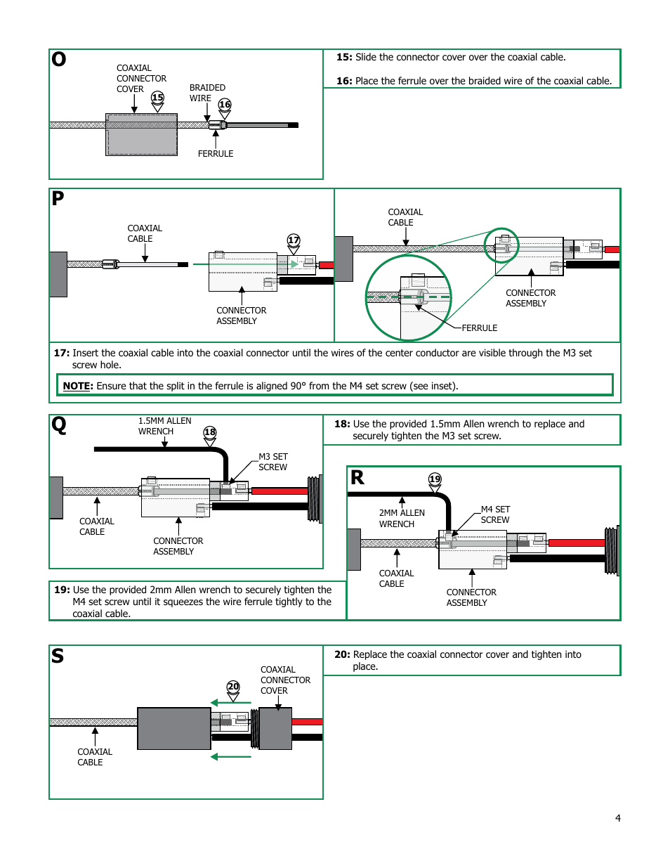 Qr s o | Edge Lighting Cirrus Channel Suspension, Rectangular 1" Lens User Manual | Page 4 / 5